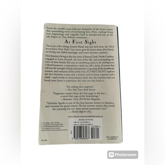 At First Sight by Nicholas Sparks ๐ - Picture 4 of 6